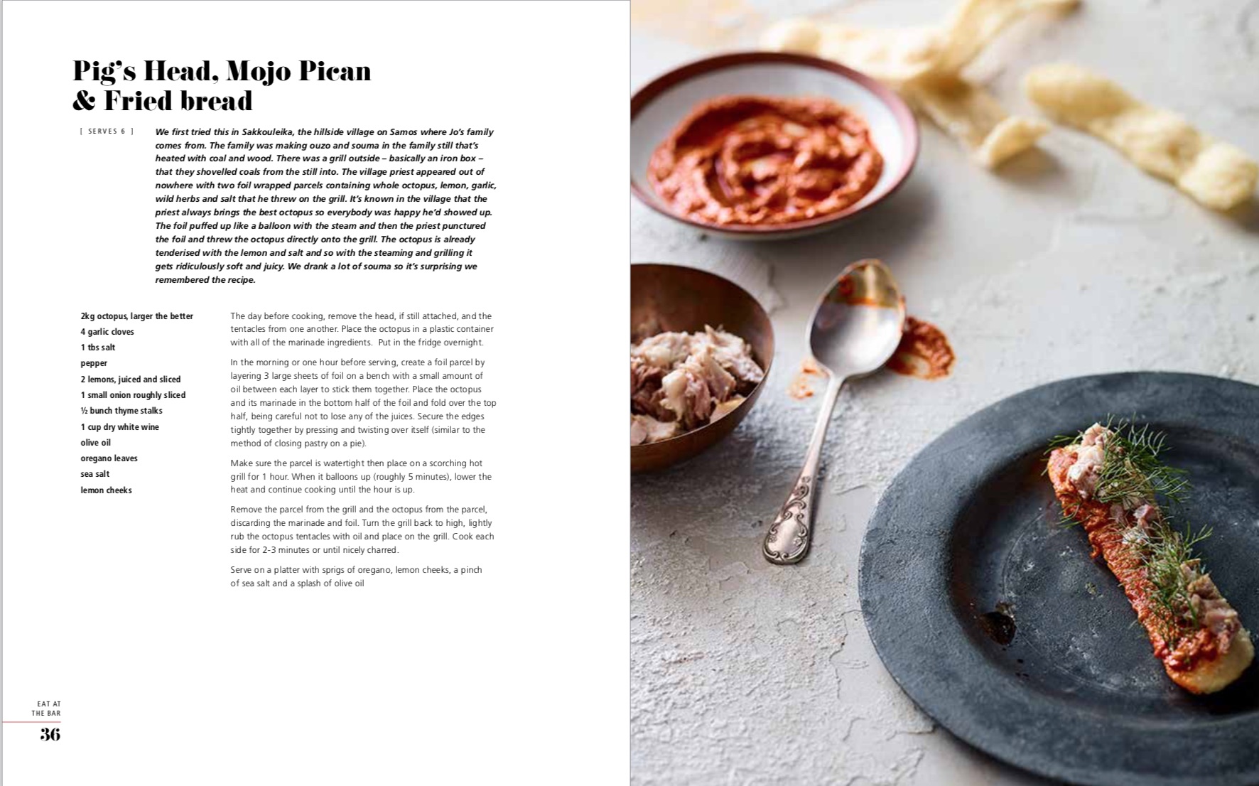 By Jo Gamvros and Matt McConnell from Eat at the Bar: Recipes Inspired by Travels in Spain, Portugal and Beyond copyright Hardie Grant Books 2018
