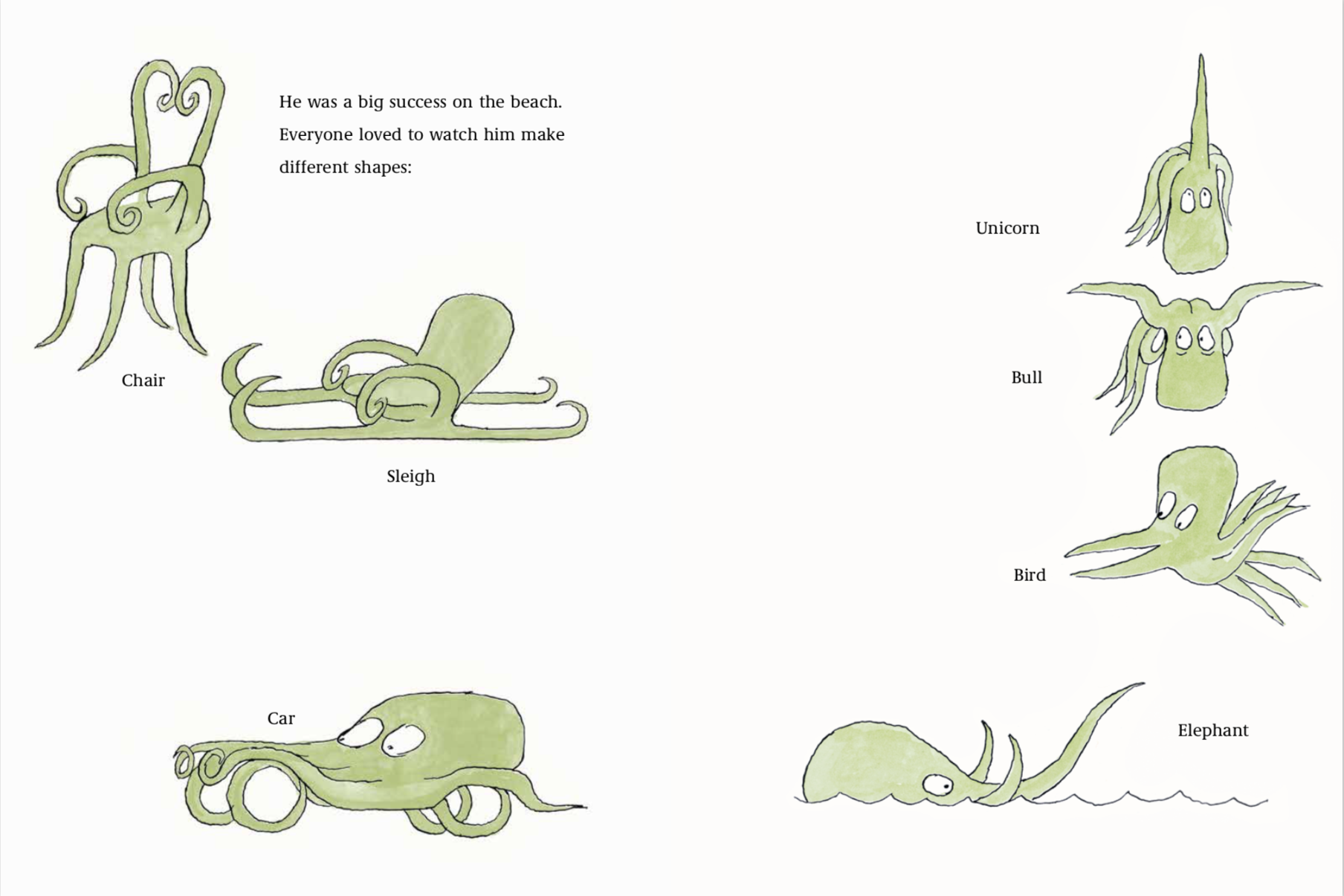 By Tomi Ungerer from Emile: The Helpful Octopus copyright Phaidon 2018