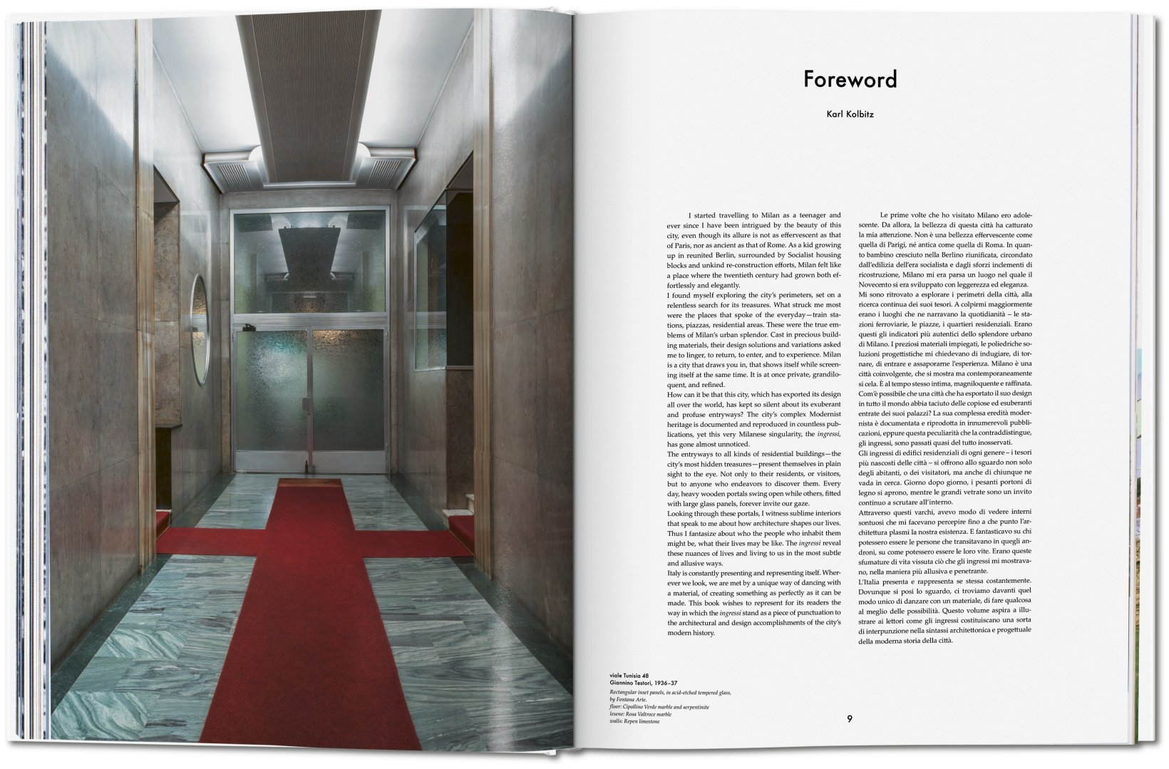 By Karl Kolbitz from Entryways of Milan copyright Taschen 2017