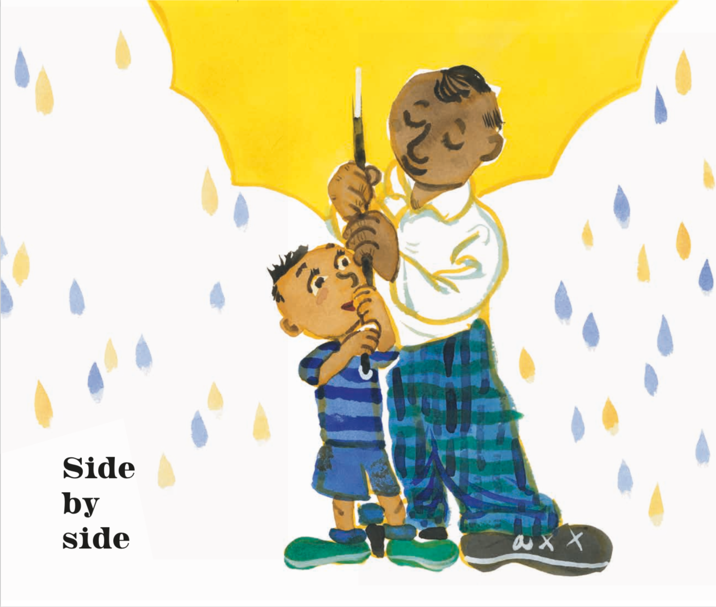 By Chris Raschka from Side by Side: A Celebration of Dads copyright Phaidon 2019