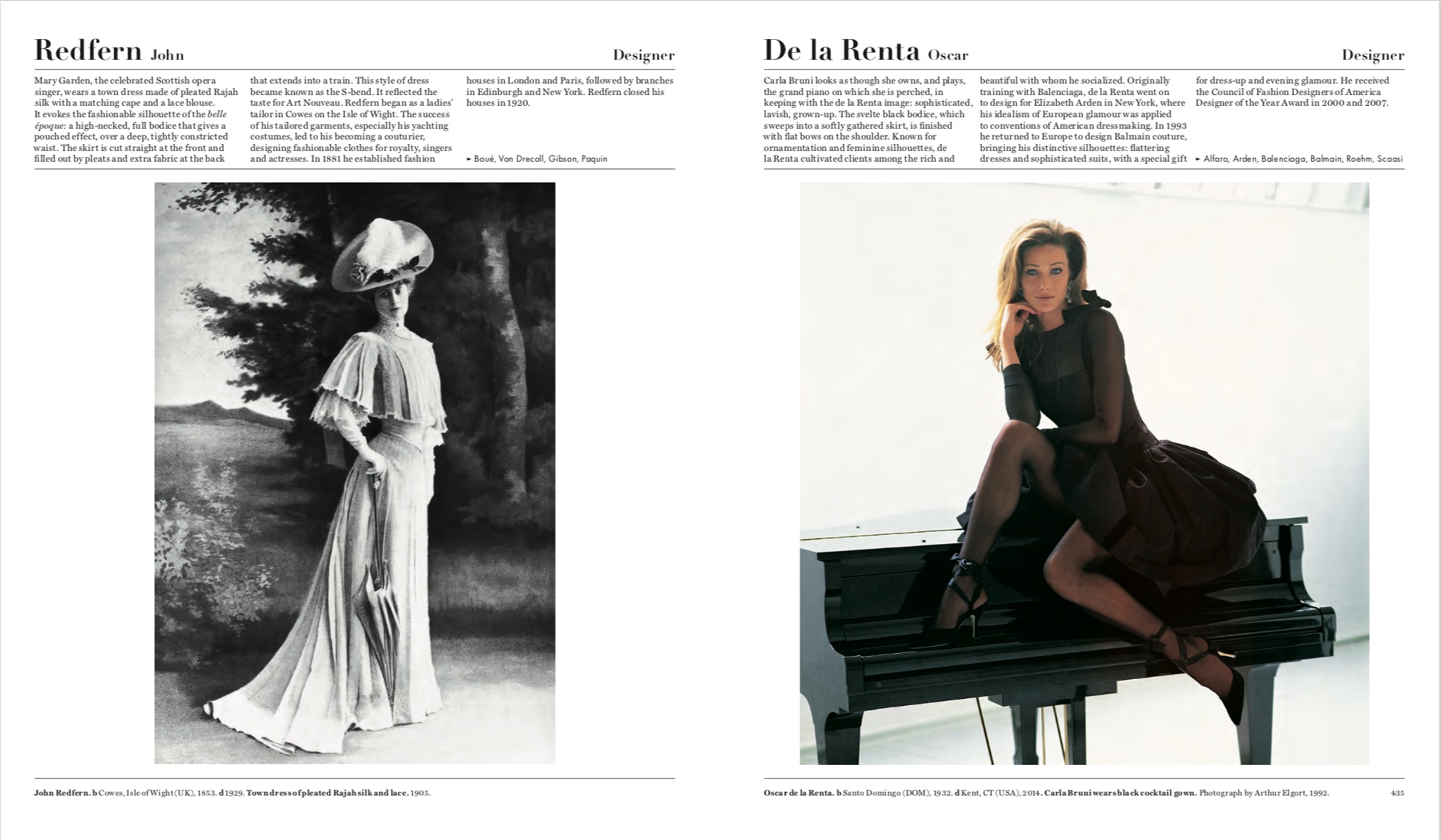 By Caroline Kinneberg, Laura Gardner and Phaidon editors from The Fashion Book copyright Phaidon 2016
