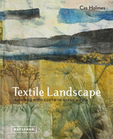 Textile Landscape Painting with Cloth in Mixed Media
