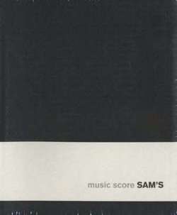 Music Score Black Notebook