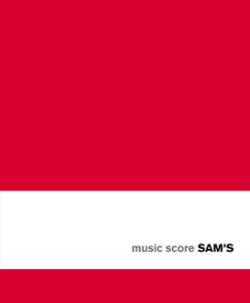 SAM'S Music score / zeszyt nutowy czerwony DUŻY