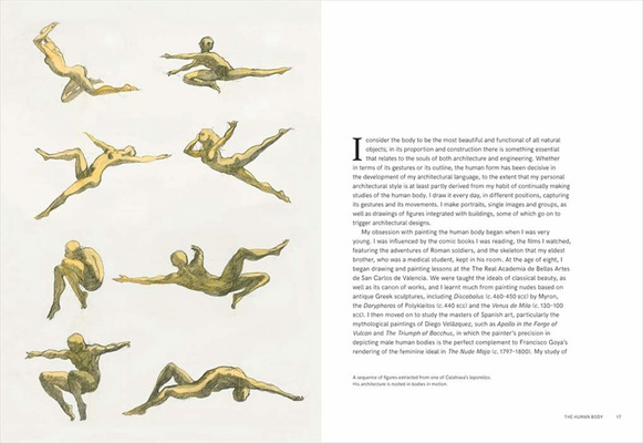 Santiago Calatrava Drawing, Building, Reflecting