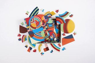 Frank Lloyd Wright Hoffman House Rug 500 Piece Puzzle