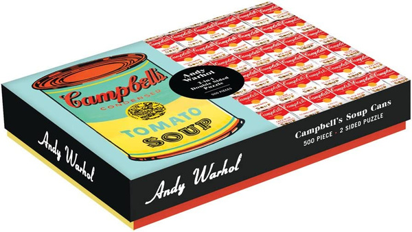 Andy Warhol Soup Can 2-sided 500 Piece Puzzle