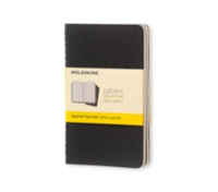 Moleskine Squared Cahier - Black Cover (3 Set)