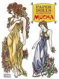 Paper Dolls in the Style of Mucha