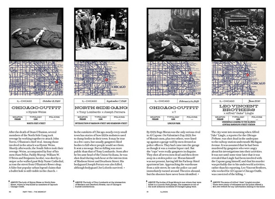 Murder Maps USA : Crime Scenes Revisited, Bloodstains to Ballistics