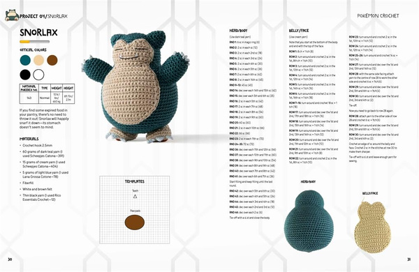 PokeMon Crochet Snorlax Kit