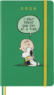 Moleskine Ltd. Ed. Peanuts 2026 12-Month Daily Large Hardcover Notebook: Charlie & Snoopy