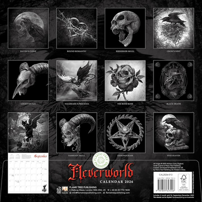 Alchemy: Neverworld Wall Calendar 2026 (Art Calendar)