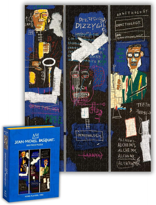 Basquiat Horn Players 500 Piece Book Puzzle