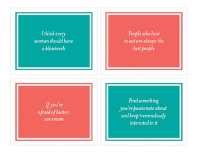 Julia Child Notecards