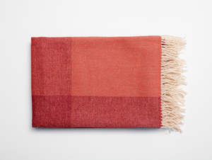 Koc z wełny merynosów Blend, tre product, niebieski, czarny