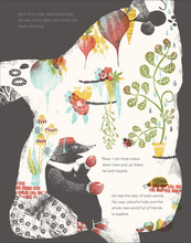 Mole in a Black and White Hole