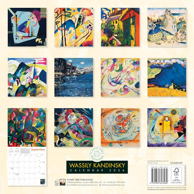 Wassily Kandinsky Wall Calendar 2026 (Art Calendar)