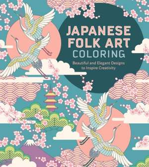 Japanese Folk Art Coloring Book EGZEMPLARZ USZKODZONY