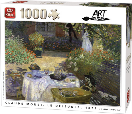 King 1000 Piece Puzzle Monet Le Dejeuner 