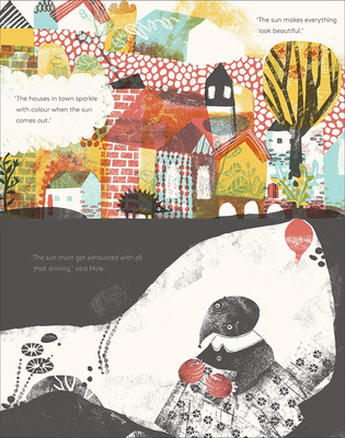 Mole in a Black and White Hole