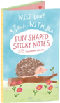Stick with Me / Wild Love Shaped Sticky Notes 175 Decorated Stickies