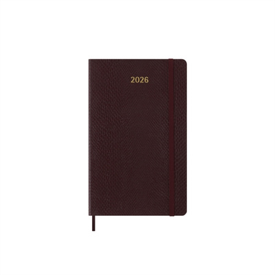 Moleskine Precious & Ethical 2026 12-Month Weekly Large Hardcover Notebook in Box: Mamba Bordeaux