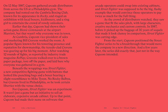 Like a Hurricane: An Unofficial Oral History of Street Fighter II