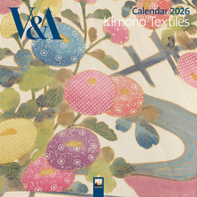 V&A: Kimono Textiles Wall Calendar 2026 (Art Calendar)